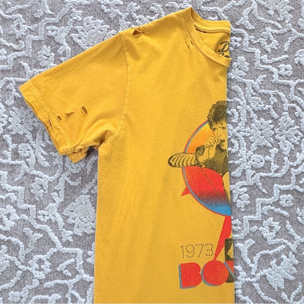 Dirty Cotton Scoundrels David Bowie Ziggy Stardust Tee - Minor Flaw - Picture 11 of 15